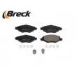 BRECK 23597 00 702 10 - Jeu de 4 plaquettes de frein avant
