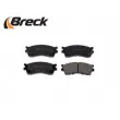 BRECK 23873 00 501 10 - Jeu de 4 plaquettes de frein avant