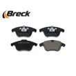 BRECK 24123 00 701 00 - Jeu de 4 plaquettes de frein avant