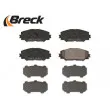 BRECK 24336 00 701 00 - Jeu de 4 plaquettes de frein avant
