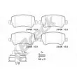 BRECK 24496 00 702 00 - Jeu de 4 plaquettes de frein arrière