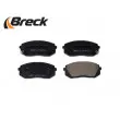 BRECK 24501 00 701 00 - Jeu de 4 plaquettes de frein avant