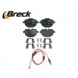 BRECK 24561 00 552 20 - Jeu de 4 plaquettes de frein arrière