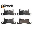 BRECK 24721 00 553 00 - Jeu de 4 plaquettes de frein arrière