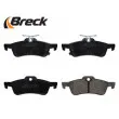 BRECK 25054 00 704 00 - Jeu de 4 plaquettes de frein arrière