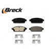 BRECK 25096 00 704 20 - Jeu de 4 plaquettes de frein arrière