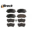 BRECK 25564 00 701 00 - Jeu de 4 plaquettes de frein avant