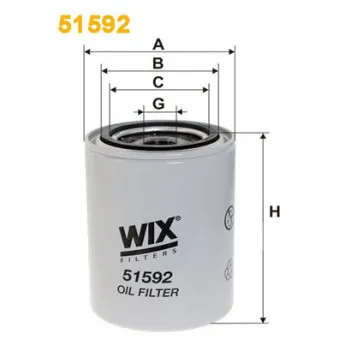 WIX FILTERS 51592 - Filtre à huile