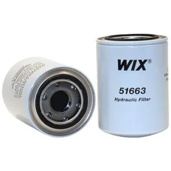 Filtre, système hydraulique de travail WIX FILTERS 51663