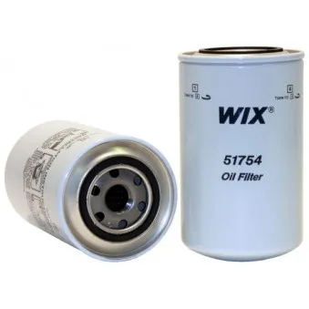 Filtre à huile WIX FILTERS 51754 pour RENAULT TRUCKS MIDLINER S 100,06/A - 94cv