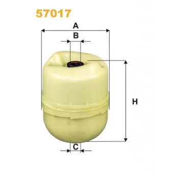 Filtre à huile WIX FILTERS 57017 pour VDL Citea CLF 120 - 310cv
