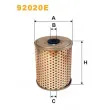 Filtre hydraulique, direction WIX FILTERS [92020E]