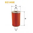 Filtre, système hydraulique de travail WIX FILTERS [92148E]