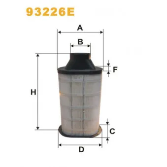 Filtre à air WIX FILTERS 93226E
