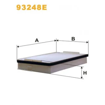 Filtre, air de l'habitacle WIX FILTERS OEM 1362124