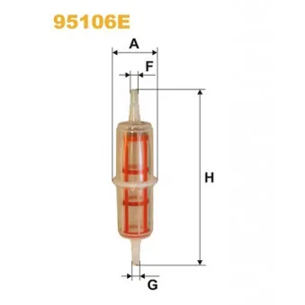 Filtre à carburant WIX FILTERS 95106E