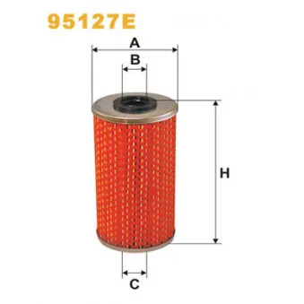 Filtre à carburant WIX FILTERS 95127E pour ZETOR MAJOR 6320, 7320 - 68cv