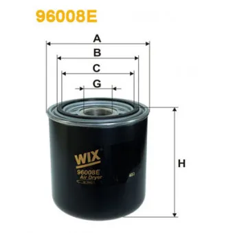 Cartouche de dessicateur, système d'air comprimé WIX FILTERS 96008E pour VOLVO FH12 FH 12/500 - 500cv