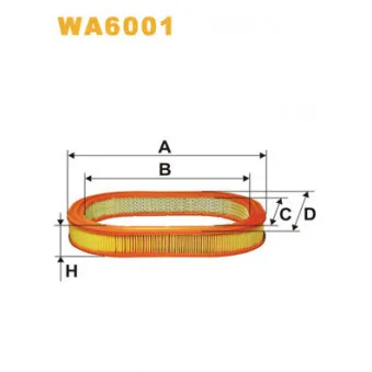 WIX FILTERS WA6001 - Filtre à air