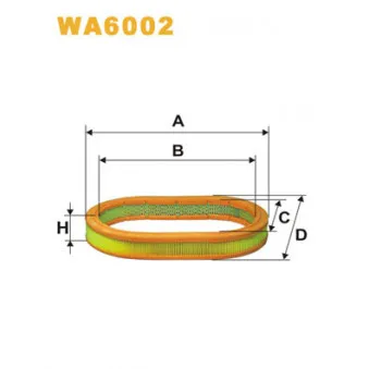 WIX FILTERS WA6002 - Filtre à air