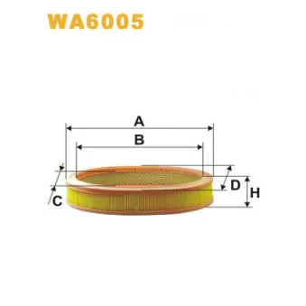 WIX FILTERS WA6005 - Filtre à air