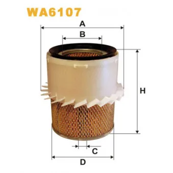 WIX FILTERS WA6107 - Filtre à air