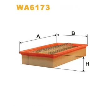 Filtre à air WIX FILTERS WA6173 pour MERCEDES-BENZ CLASSE E E 200 - 136cv