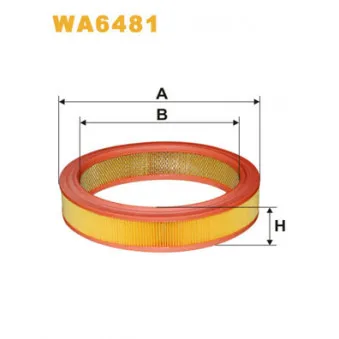 Filtre à air WIX FILTERS WA6481