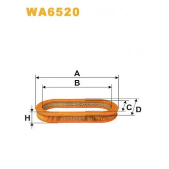 WIX FILTERS WA6520 - Filtre à air