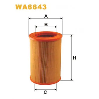 WIX FILTERS WA6643 - Filtre à air