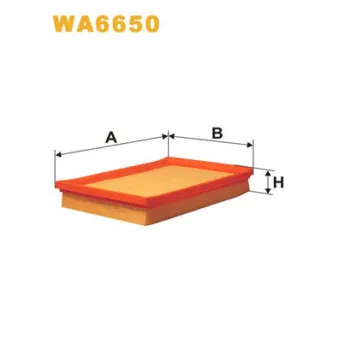 Filtre à air WIX FILTERS OEM 1780102060