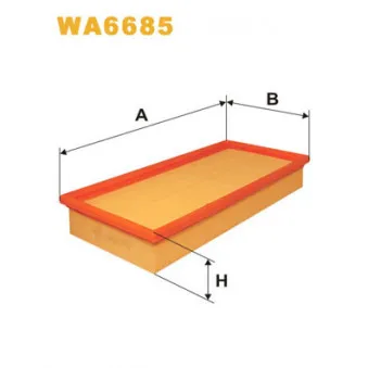 Filtre à air WIX FILTERS OEM PHE100540