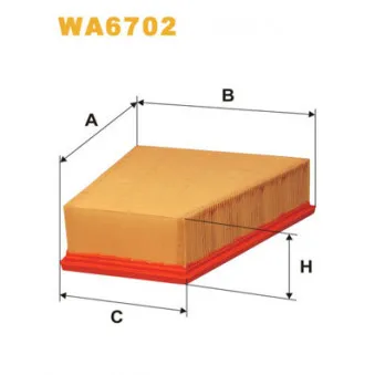 WIX FILTERS WA6702 - Filtre à air