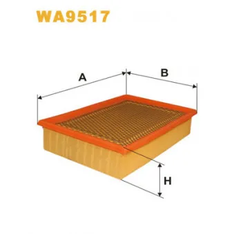 Filtre à air WIX FILTERS OEM YL8Z9601AA
