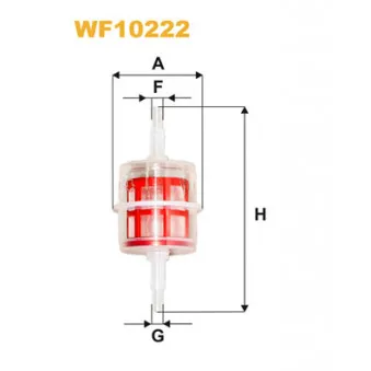 Filtre à carburant WIX FILTERS WF10222 pour CASE IH FARMALL 85A - 82cv