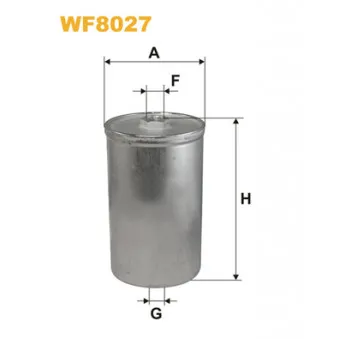 Filtre à carburant WIX FILTERS WF8027 pour FORD FIESTA 1.4 - 71cv