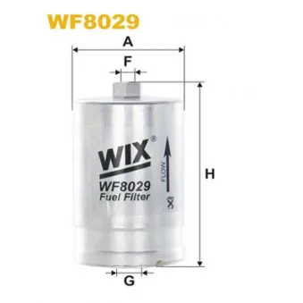 Filtre à carburant WIX FILTERS WF8029 pour VOLKSWAGEN PASSAT 2.8 4motion - 190cv