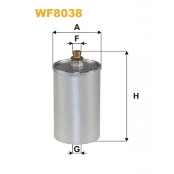Filtre à carburant WIX FILTERS WF8038