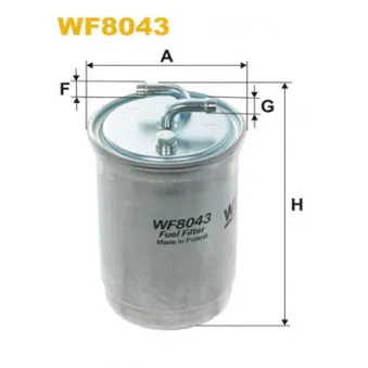 Filtre à carburant WIX FILTERS WF8043