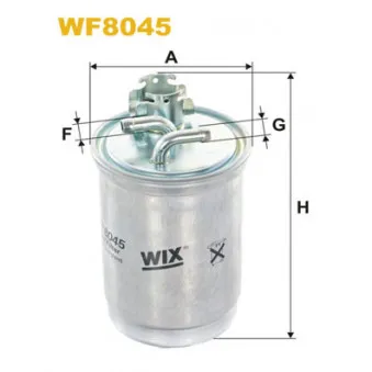 Filtre à carburant WIX FILTERS WF8045