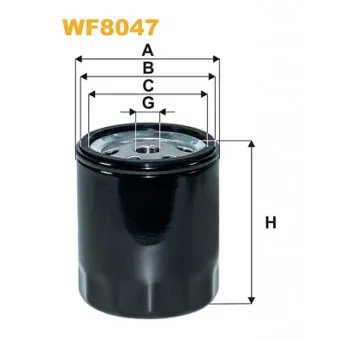 Filtre à carburant WIX FILTERS WF8047