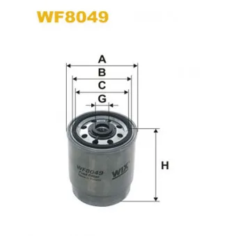 Filtre à carburant WIX FILTERS WF8049