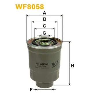 Filtre à carburant WIX FILTERS WF8058