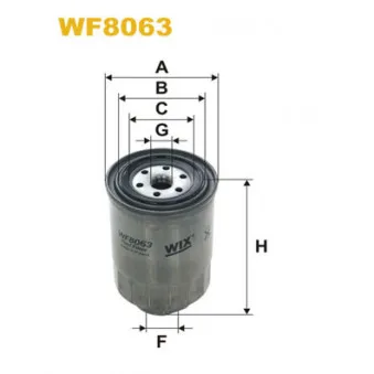 Filtre à carburant WIX FILTERS WF8063 pour BMC LEVEND 3,0 GDM - 100cv