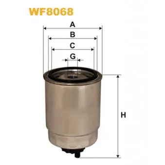 Filtre à carburant WIX FILTERS WF8068