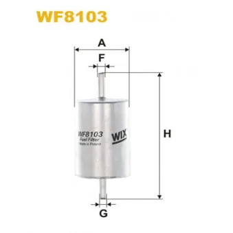 Filtre à carburant WIX FILTERS WF8103