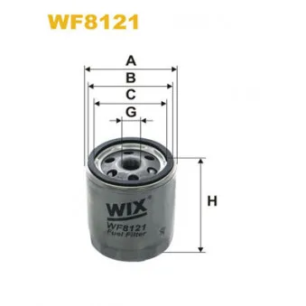 Filtre à carburant WIX FILTERS WF8121