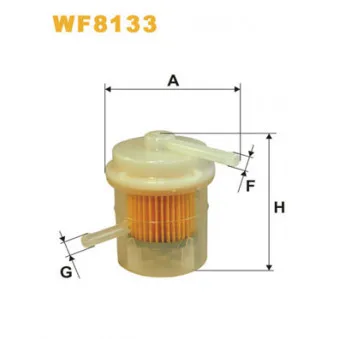 Filtre à carburant WIX FILTERS WF8133