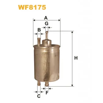 Filtre à carburant WIX FILTERS WF8175