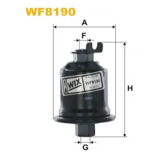 Filtre à carburant WIX FILTERS WF8190